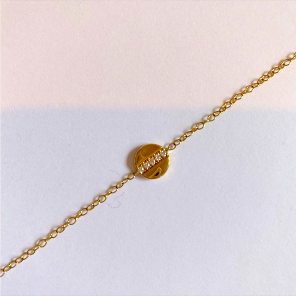 IPPOLITA 18K/750 Yellow Gold Senso™ Mini Disc Bracelet +5 quality Diamonds ITALY - Picture 3 of 14